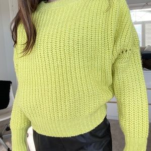 Knit cropped sweater